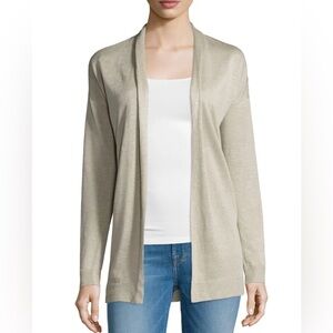 Theory Cream Armelle S Sag Harbor Open-Front Cardigan - Size S